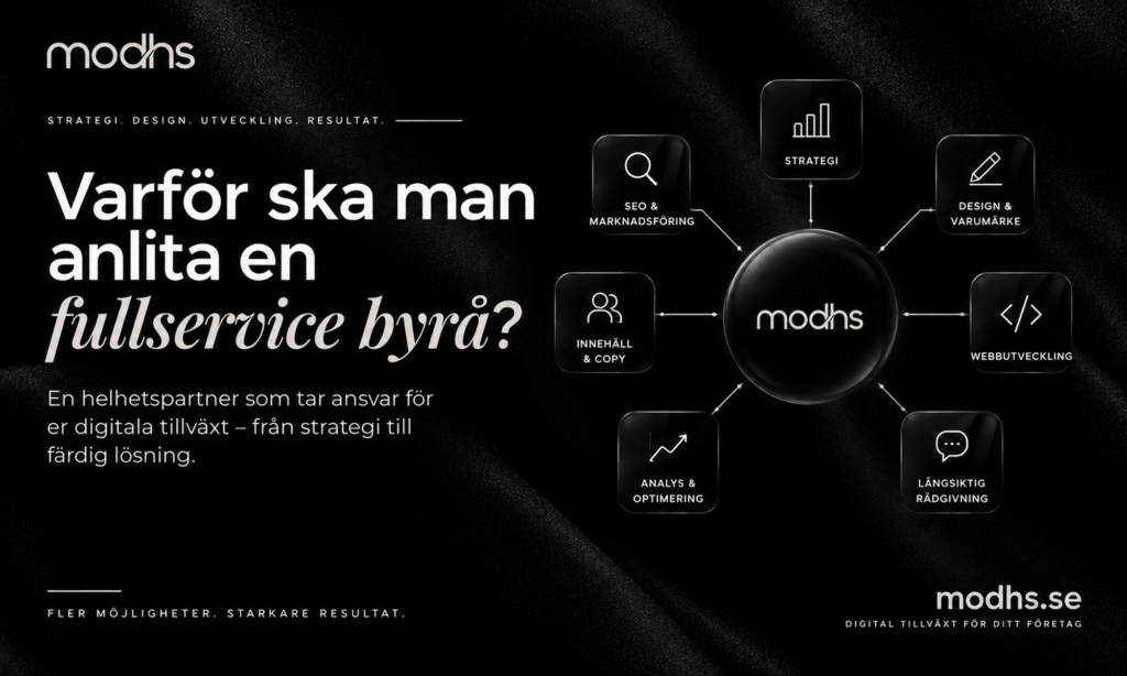 Varför ska man anlita en fullservicebyrå