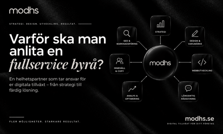 Varför ska man anlita en fullservice byrå?