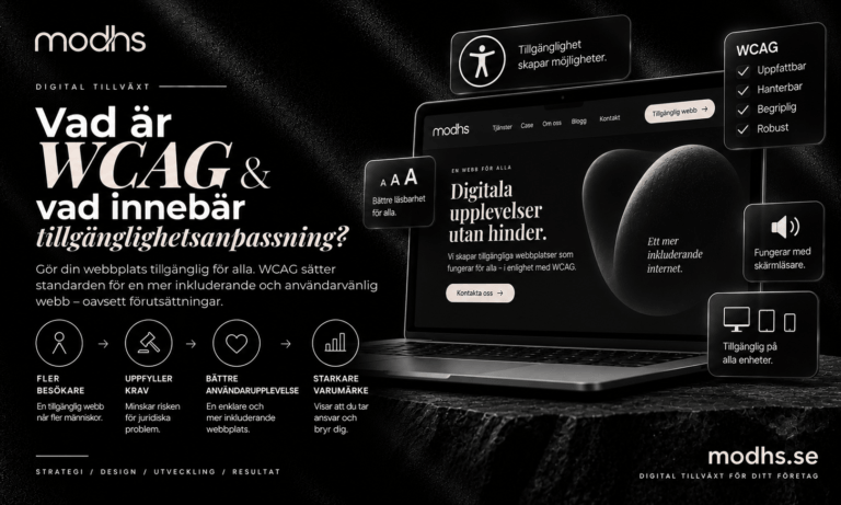 Vad är WCAG & vad innebär tillgänglighetsanpassning?